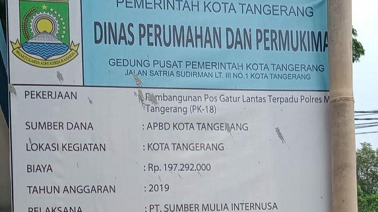 Pos Gatur Lantas Polres Metro Tangerang Kota