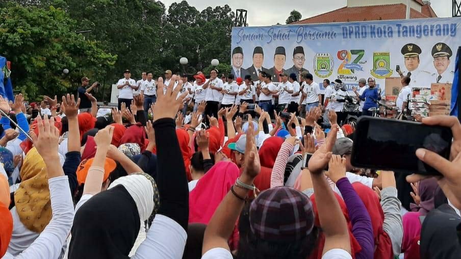 senam sehat bersama DPRD Kota Tangerang