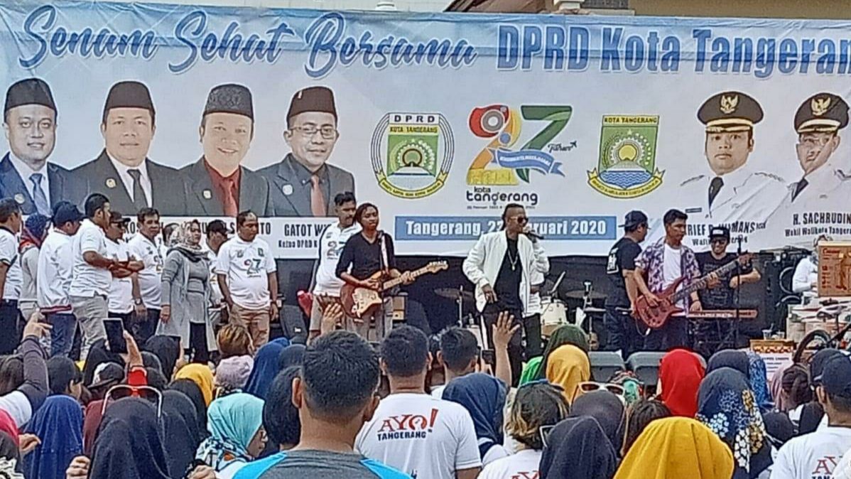 senam sehat bersama DPRD Kota Tangerang