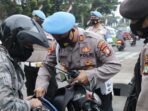 Polres Metro Tangerang Kota Pendisplinan penggunaan masker