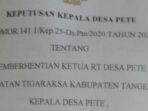 Desa Pete Desa Pete Kecamatan Tigaraksa