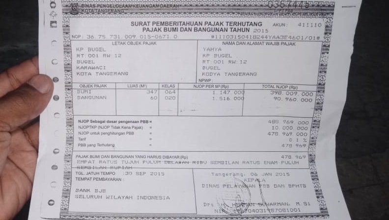 iklan kehilangan sertifikat tanah