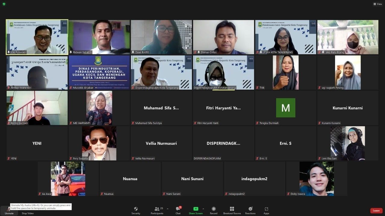 disperindagkopukm kota tangerang