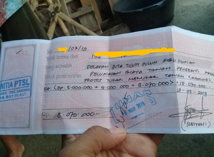 Bukti bayar pemohon