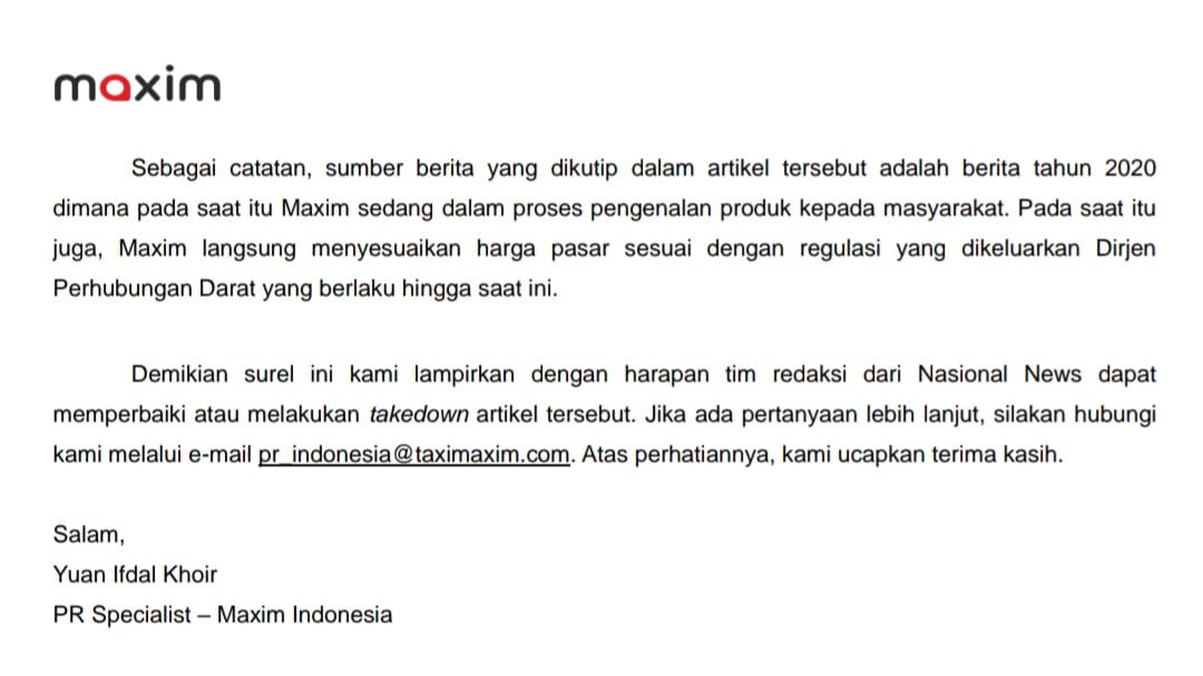 maxim indonesia
