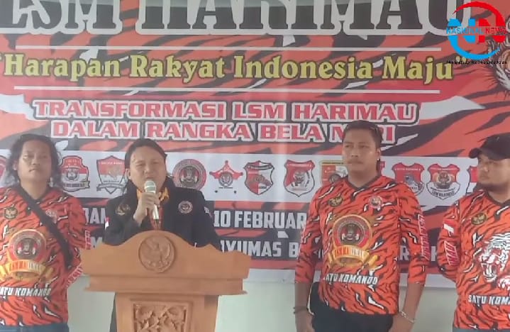 ketum tonny syarifudin saat menyampaikan pidatonya dipodium