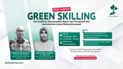serial webinar green skilling, lindungihutan (sumber vritimes.com)