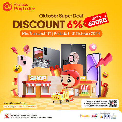 oktober super deal pasti untung dengan akulaku paylater