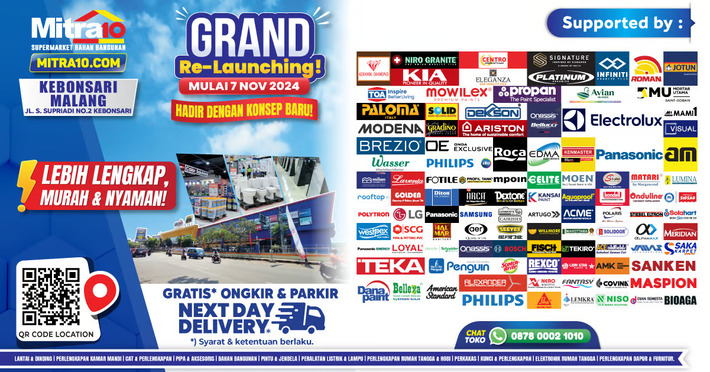 grand re launching mitra10 malang