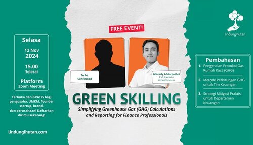 webinar green skilling, lindungihutan (sumber vritimes.com)