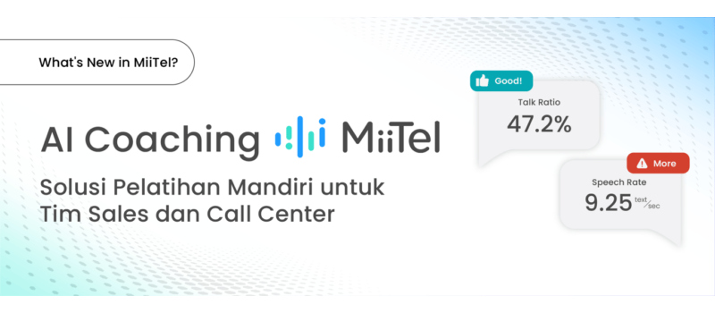 ai coaching miitel solusi pelatihan mandiri sales dan call center