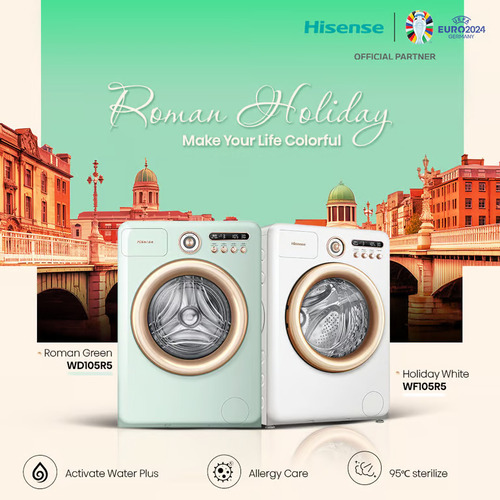 hisense menghadirkan mesin cuci front load bergaya retro roman holiday series (2) hisense menghadirkan mesin cuci front load bergaya retro roman holiday series (2)
