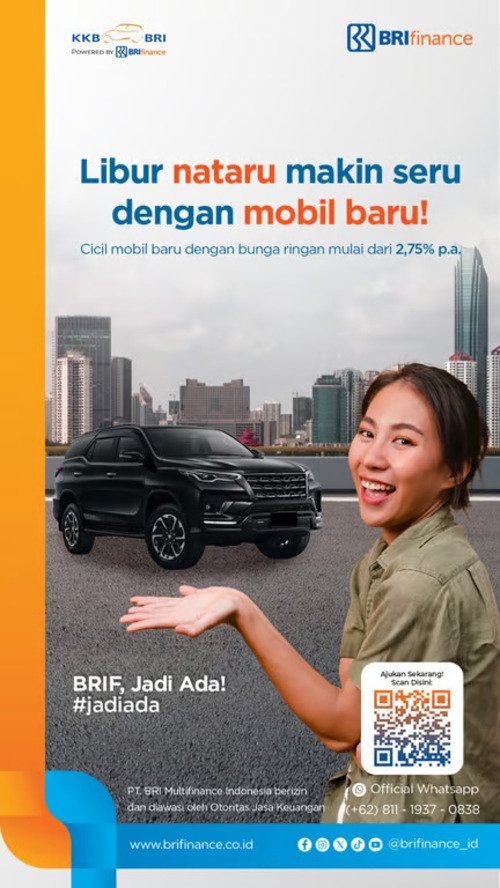 jelang libur nataru, bri finance tawarkan promo seru kkb mobil baru (1) jelang libur nataru, bri finance tawarkan promo seru kkb mobil baru (1)
