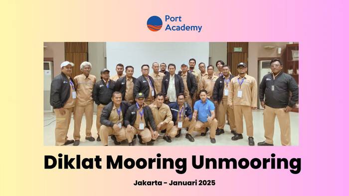 port academy gelar diklat mooring unmooring