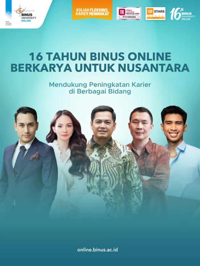 binus online peringati ulang tahun ke 16
