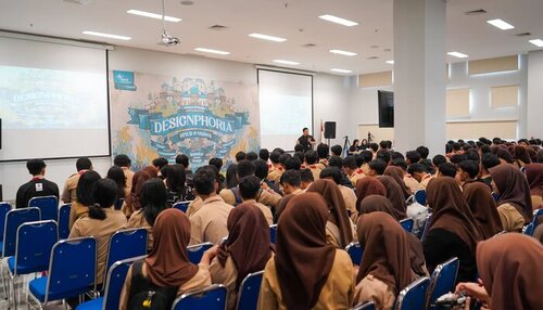 dokumentasi kegiatan designphoria, binus media & publishing (sumber vritimes.com)