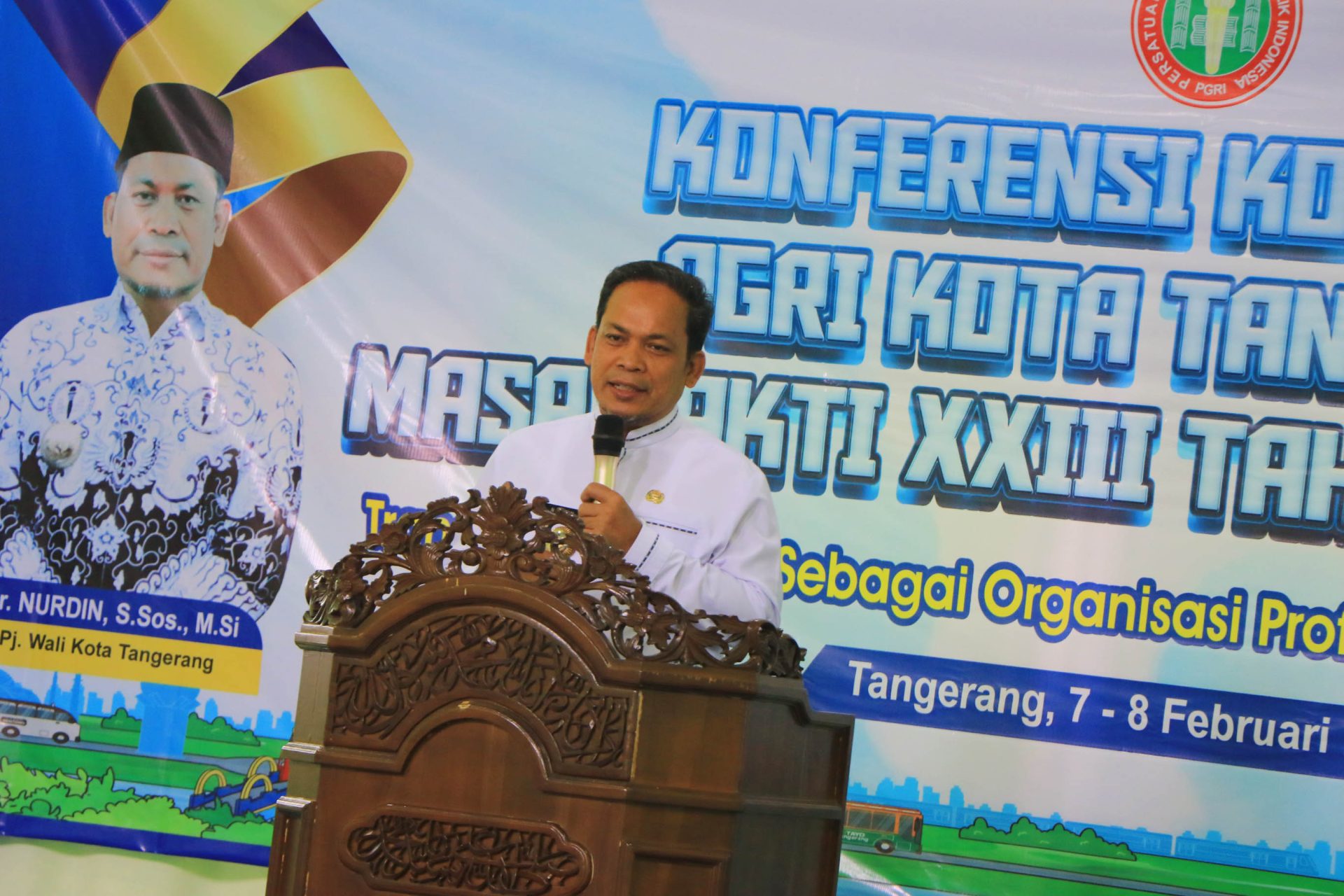 konferensi xxiii pgri kota tangerang masa bakti xxiii tahun 2025 2029 pj walikota 8