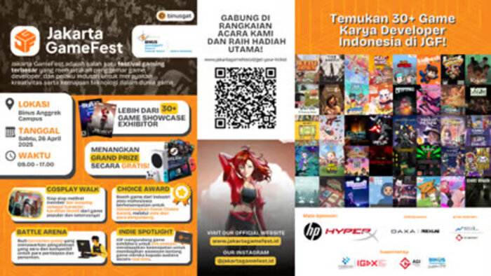 gat binus university gelar jakarta gamefest 2025 (jgf)