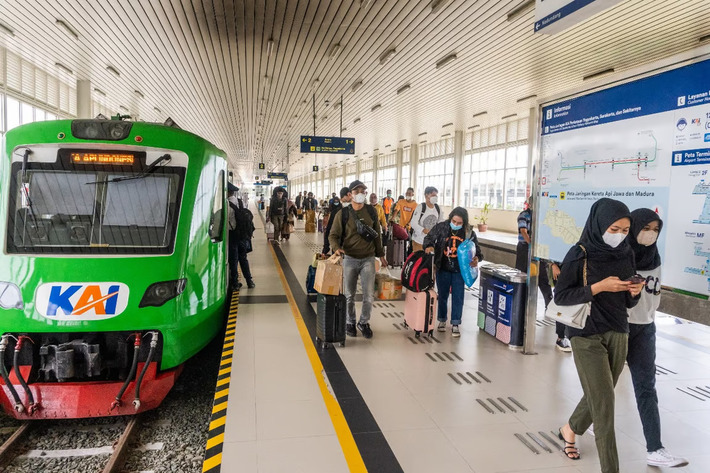 potret kereta bandara