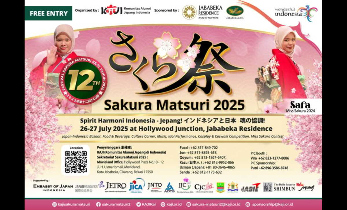 sakura matsuri ke 12 menyatukan budaya jepang dan indonesia dalam semarak festival tahunan