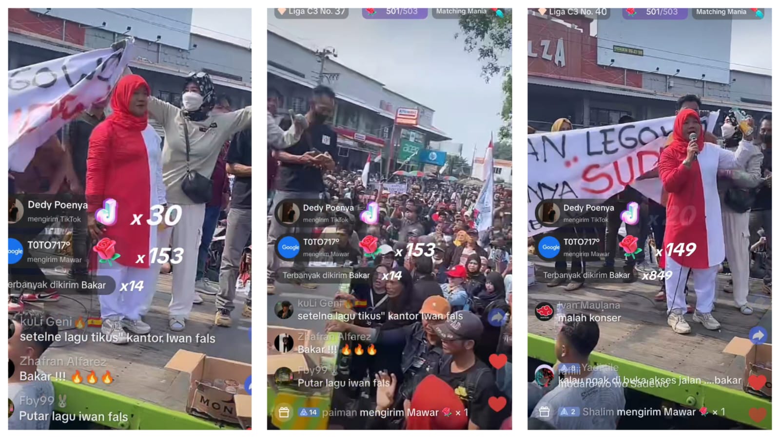 demo masyarakat kabupaten pati provinsi jawa tengah menuntut mundur bupati sudewo, dinilai masyarakatnya sebagai bupati otoriter. Rabu (13/08/25)