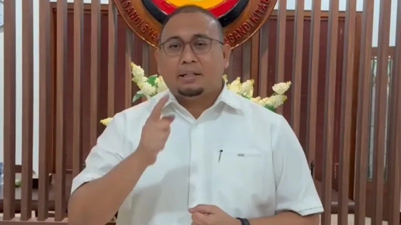 ketum ikatan kelaurga minang (ikm) andre rosiade saat hadiri milad ikm ke 9 dpp ikm di jakarta