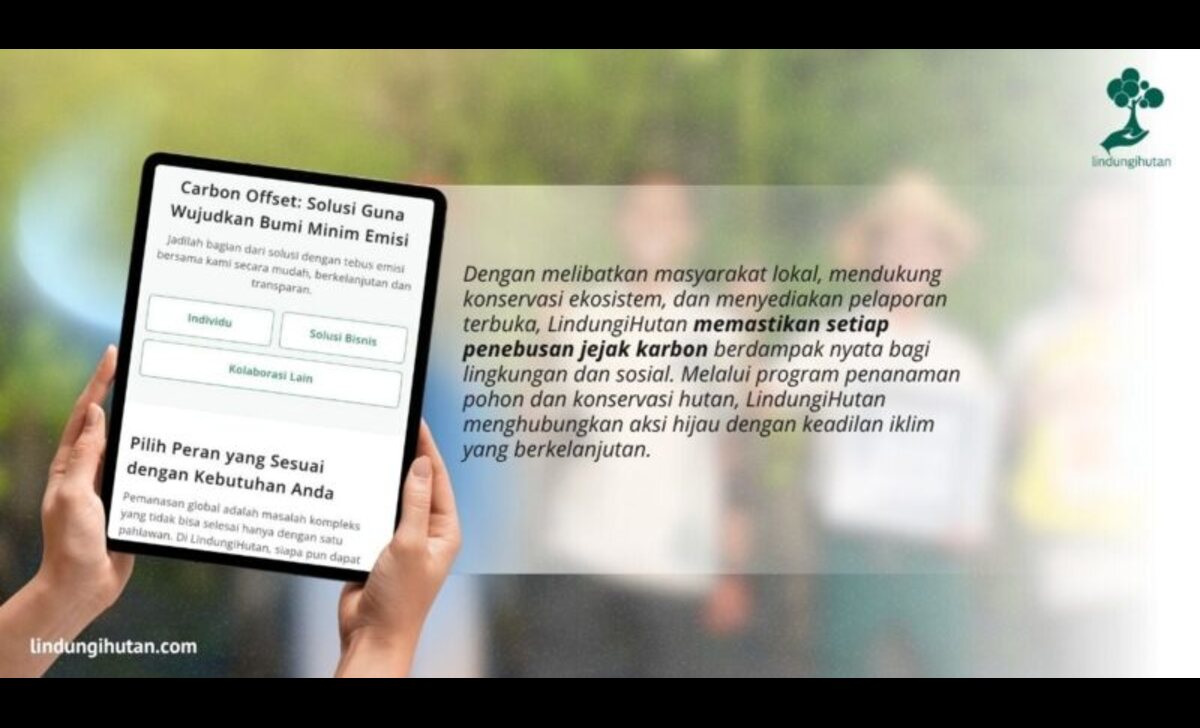 lindungihutan dorong perdagangan karbon yang inklusif dan transparan lewat solusi offset karbon berbasis alam