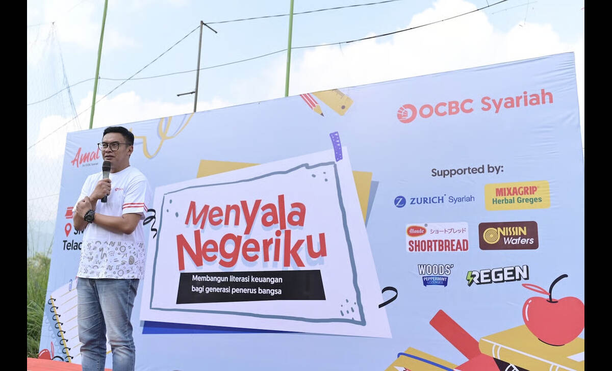 ocbc syariah hadirkan program amal menyala negeriku untuk tingkatkan literasi siswa dan kualitas fasilitas pendidikan di cianjur