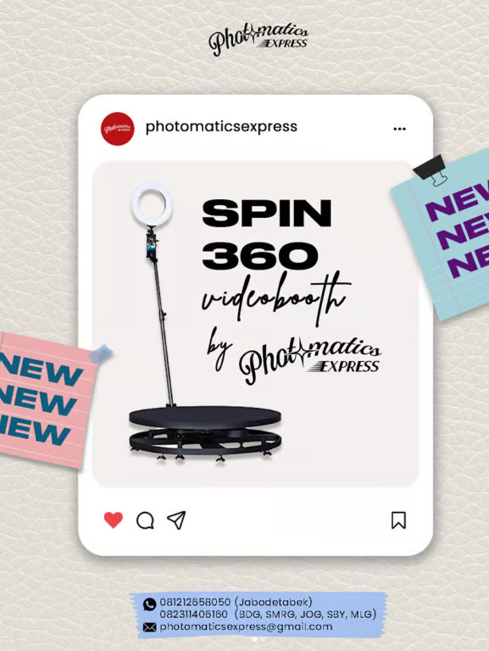 photomatics hadirkan spin 360 videobooth dan audio guestbook siap nambah experience baru di event kalian