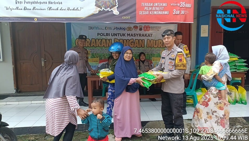 pos beras murah polsek sokaraja di balaidesa wiradadi