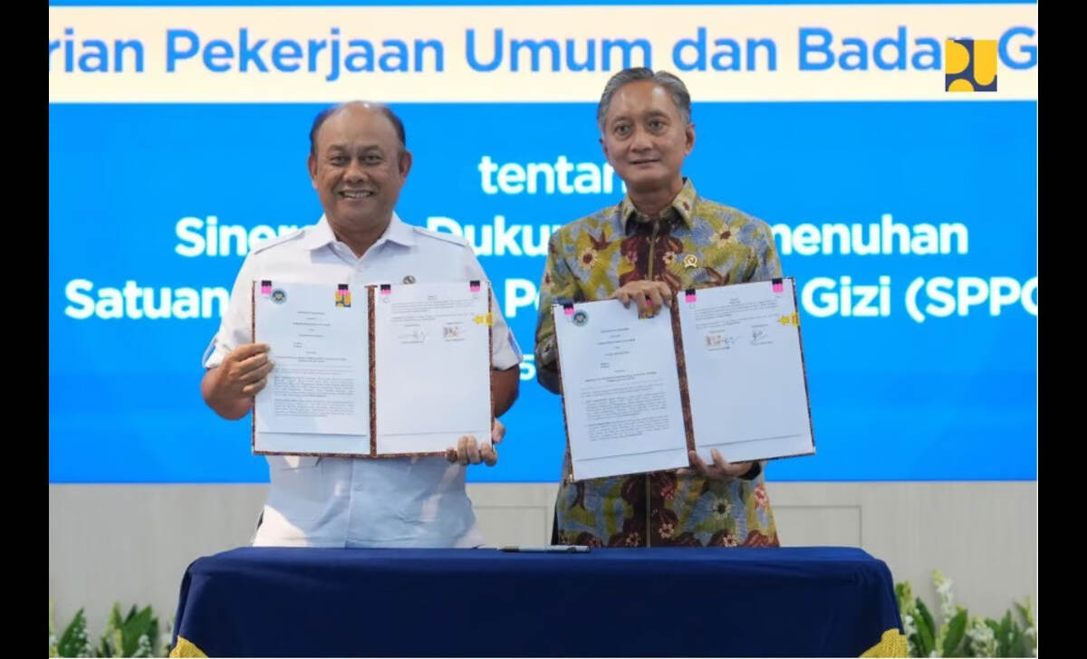 sinergi kementerian pu dan badan gizi nasional pacu pembangunan ribuan dapur gizi untuk program mbg