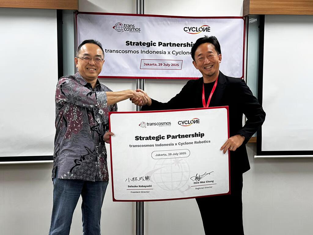 transcosmos indonesia dan cyclone robotics jalin kemitraan strategis untuk tingkatkan layanan bpo berbasis rpa