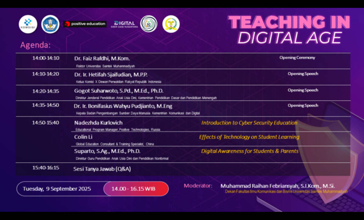 seminar “teaching in digital age” sukses digelar jalan menuju pembelajaran aman, cerdas, dan inovatif