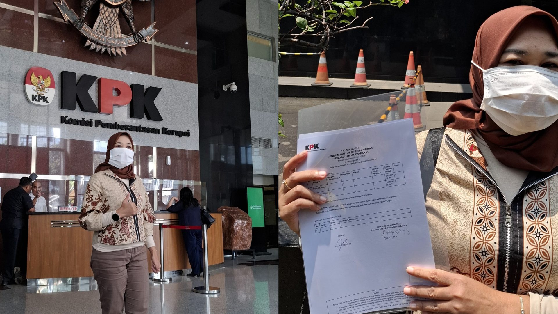 venti kristiani saat penuhi panggilan penyidik kpk