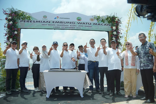 atasi permasalahan kekeringan, pertamina bangun embung watu macan berbasis agroforestri (2)