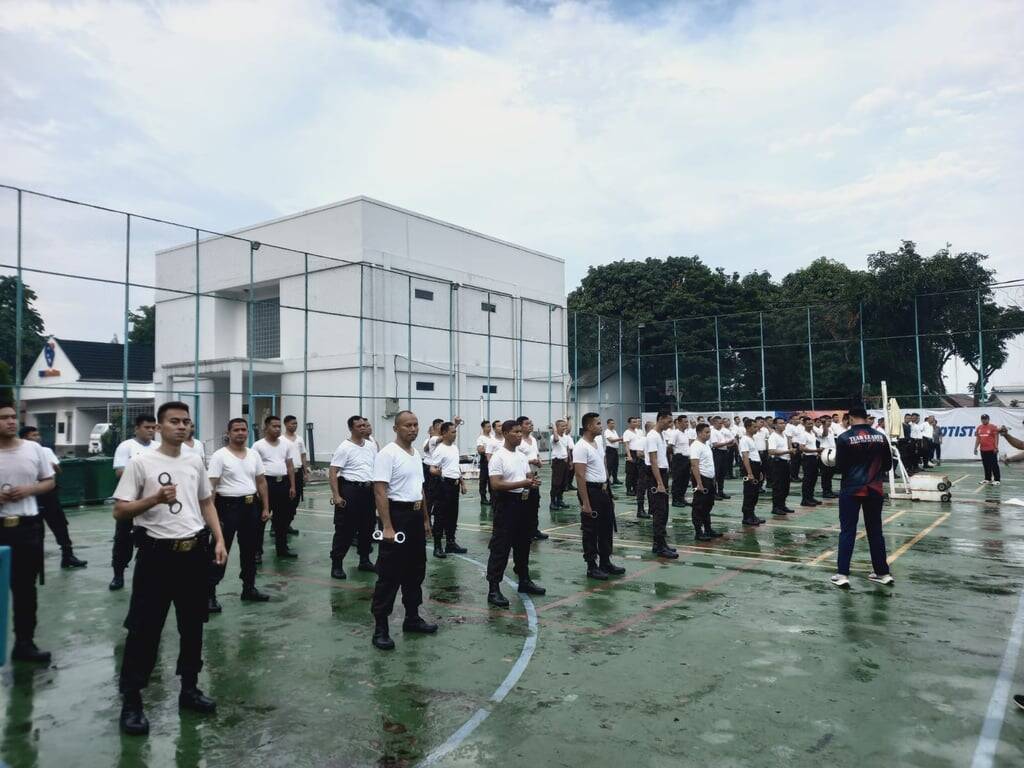 bri otista region 6 jakarta 1 dan pkss adakan pembinaan fisik petugas keamanan & pengemudi