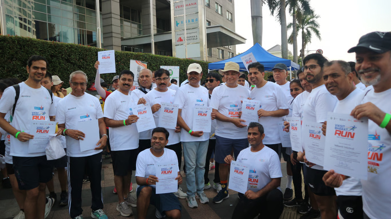 viksit bharat run 2025 menyatukan langkah india dan indonesia menuju masa depan emas