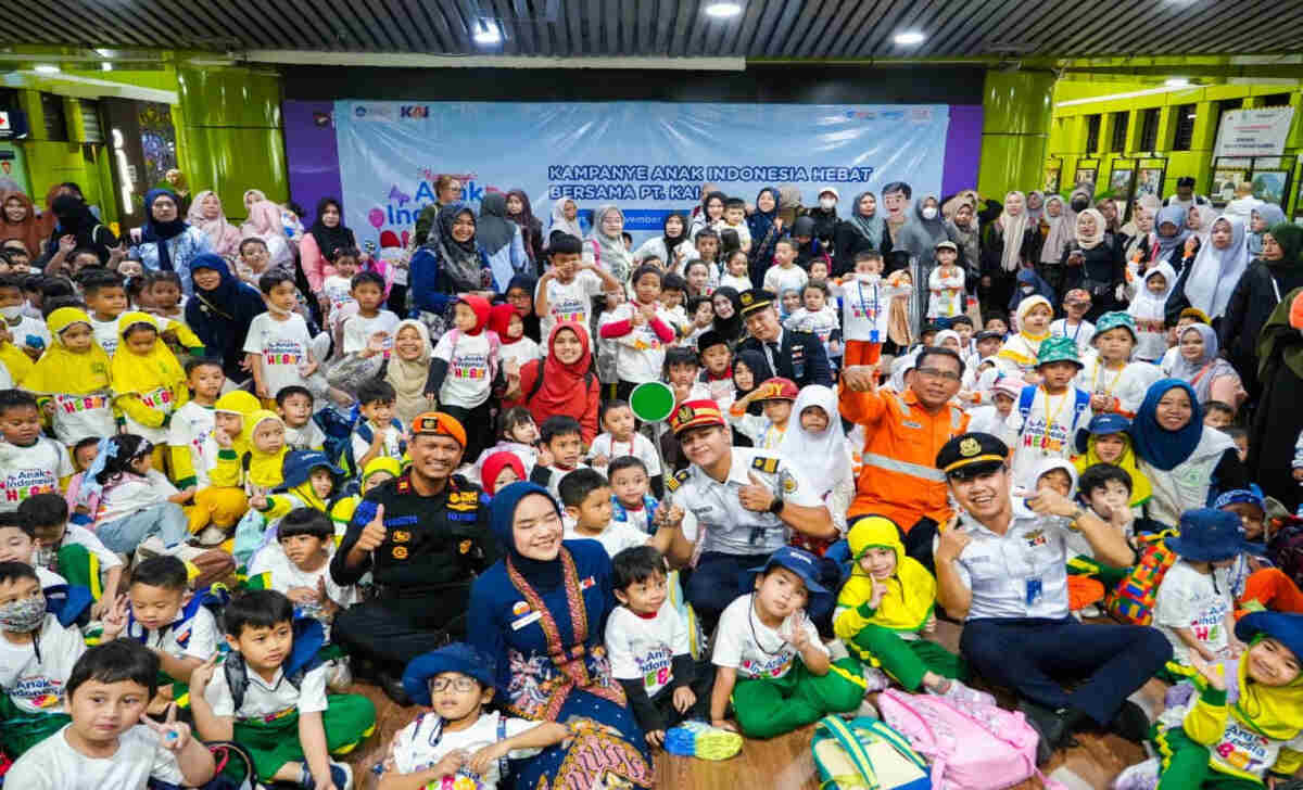 1kai daop 1 jakarta gelar “edutrain anak indonesia hebat” bersama ditjen paud dikdasmen