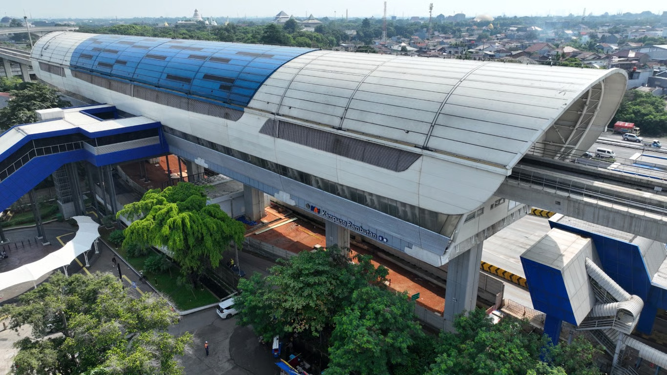 konektivitas lrt jabodebek di kampung rambutan permudah perjalanan masyarakat