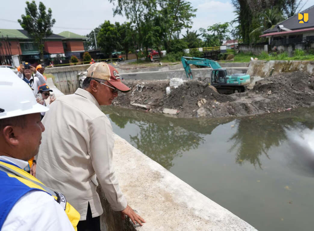 progres capai 98, pembangunan floodway sikambing belawan ditargetkan rampung akhir 2025