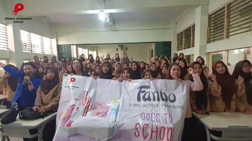 creating human and relatable content workshop with priska sahanaya & beauty class fanbo at sma fatahilah