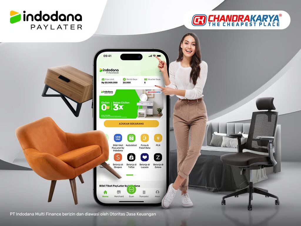 jadikan rumah lebih nyaman belanja melalui kemudahaan indodana paylater di chandra karya