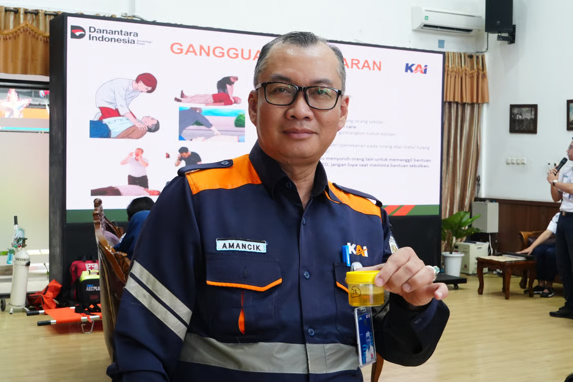 kai divre iii palembang gelar tes narkoba pegawai