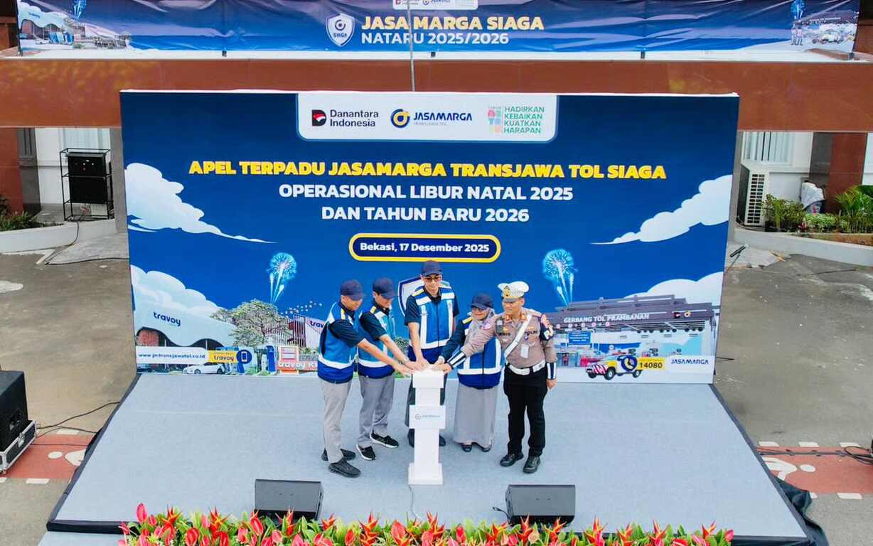 pastikan layanan prima ruas jalan tol trans jawa, jtt laksanakan apel siaga operasional libur natal 2025 dan tahun baru 2026