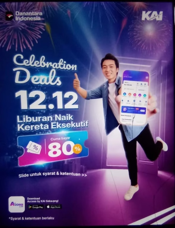 semakin melayani, kai daop 1 jakarta hadirkan diskon 20 untuk tiket eksekutif di celebration deals 12.12 semakin melayani, kai daop 1 jakarta hadirkan diskon 20 untuk tiket eksekutif di celebration deals 12.12