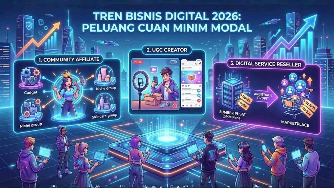 tren bisnis digital 2026 3 peluang 'cuan' minim modal yang wajib dilirik milenial & gen z