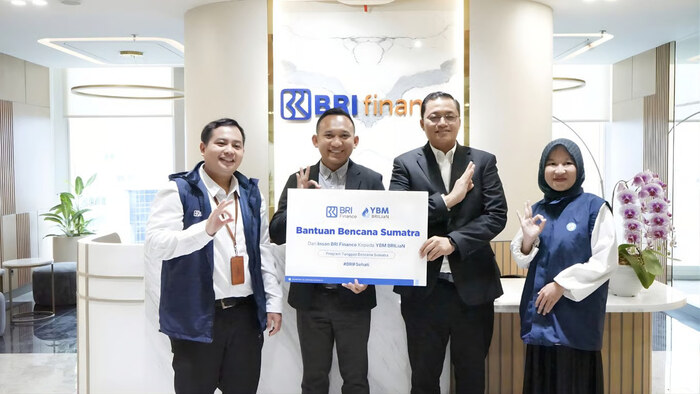 bri finance tutup tahun 2025 dengan salurkan donasi korban bencana alam di sumatra melalui ybm brilian