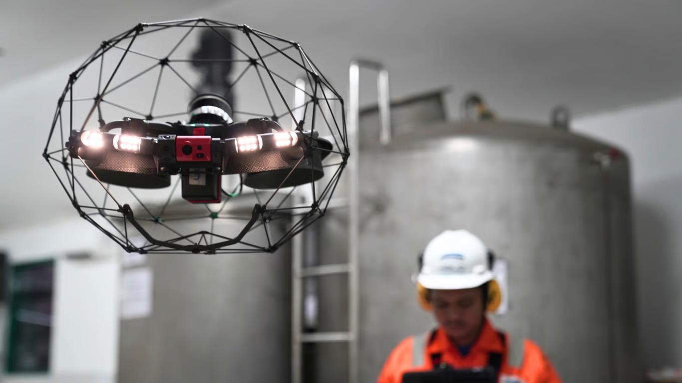 drone untuk inspeksi ruang terbatas