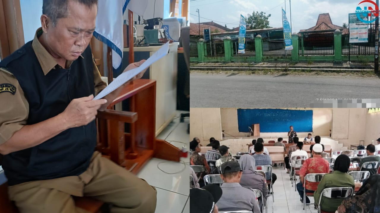 kades klapagading kulon karsono, saat ditemui di kantor klinik hukum peradi sai purwokerto. senin (05012026)