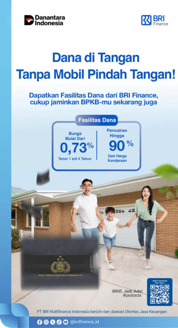 dukung kenyamanan mobilitas, bri finance tawarkan fasilitas dana yang aman dan fleksibel
